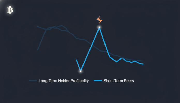 Bitcoin Recovery at Risk as Long-Term Holder Profitability Dips Below Short-Term Peers