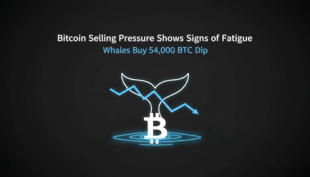 Bitcoin Selling Pressure Shows Signs of Fatigue as Whales Buy 54,000 BTC Dip