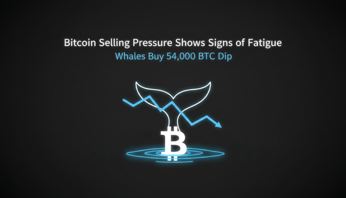 Bitcoin Selling Pressure Shows Signs of Fatigue as Whales Buy 54,000 BTC Dip