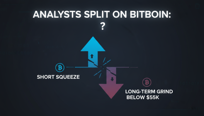 Analysts Split on Bitcoin: Short Squeeze or Long-Term Grind Below $55K?