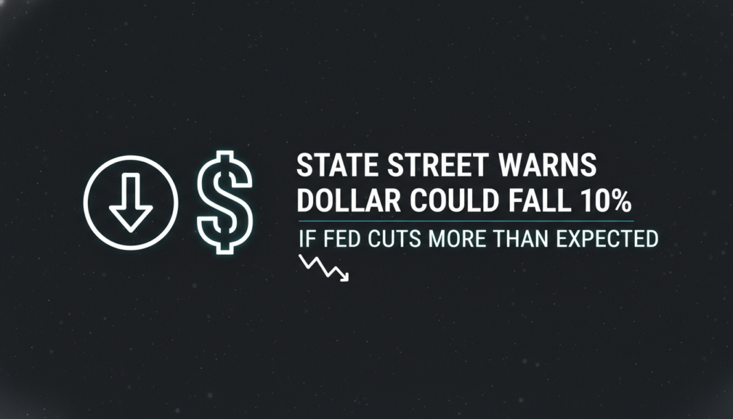 State Street Warns Dollar Could Fall 10% If Fed Cuts More Than Expected
