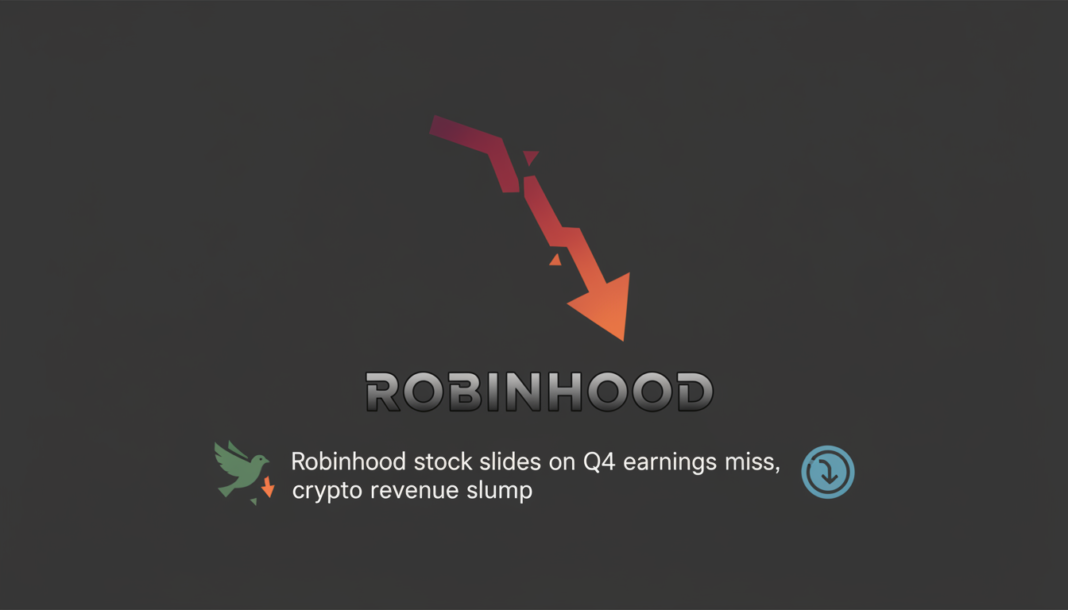 Robinhood stock slides on Q4 earnings miss, crypto revenue slump