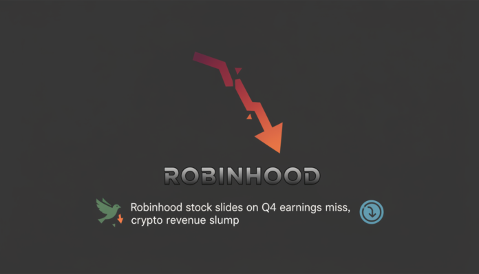 Robinhood stock slides on Q4 earnings miss, crypto revenue slump