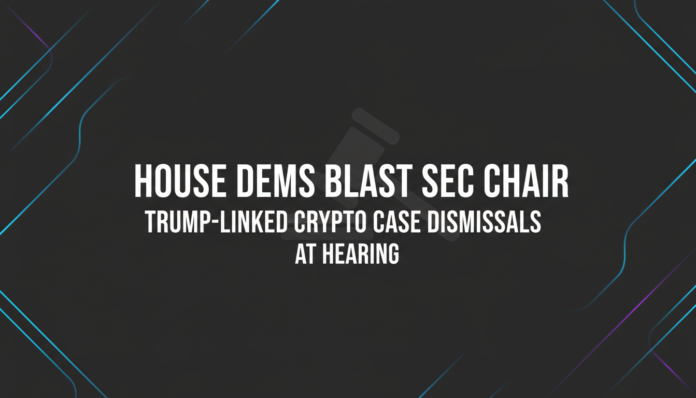 House Dems Blast SEC Chair Over Trump-Linked Crypto Case Dismissals At Hearing