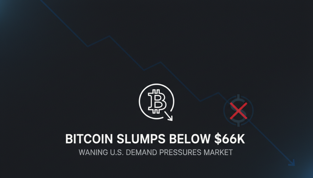 Bitcoin Slumps Below $66K as Waning U.S. Demand Pressures Market