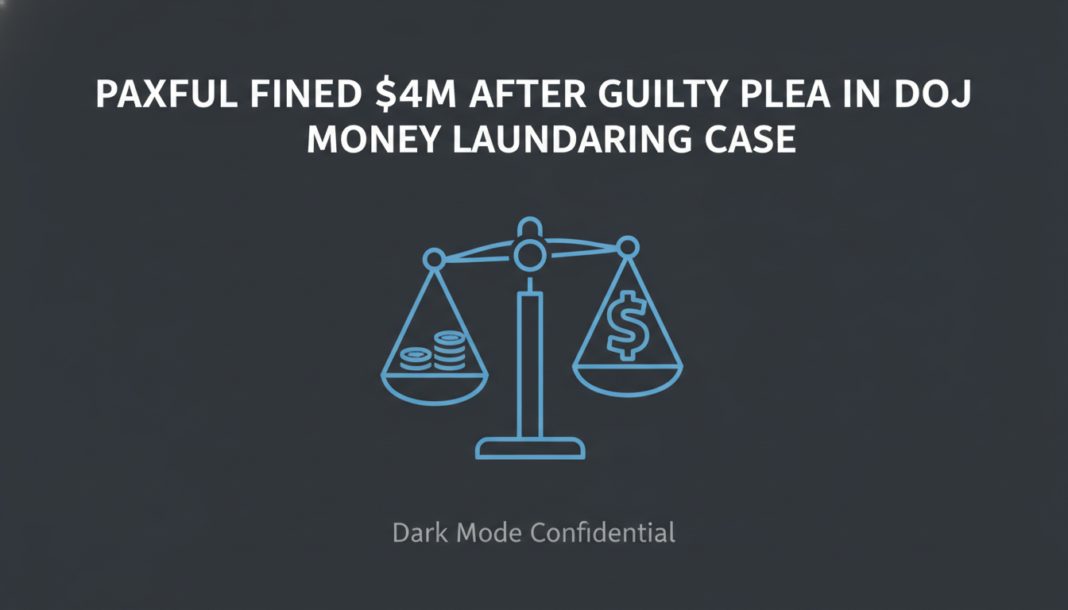 Paxful Fined $4M After Guilty Plea in DOJ Money Laundering Case