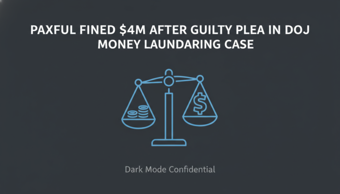 Paxful Fined $4M After Guilty Plea in DOJ Money Laundering Case