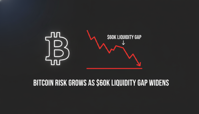 Bitcoin Risk Grows as $60k Liquidity Gap Widens