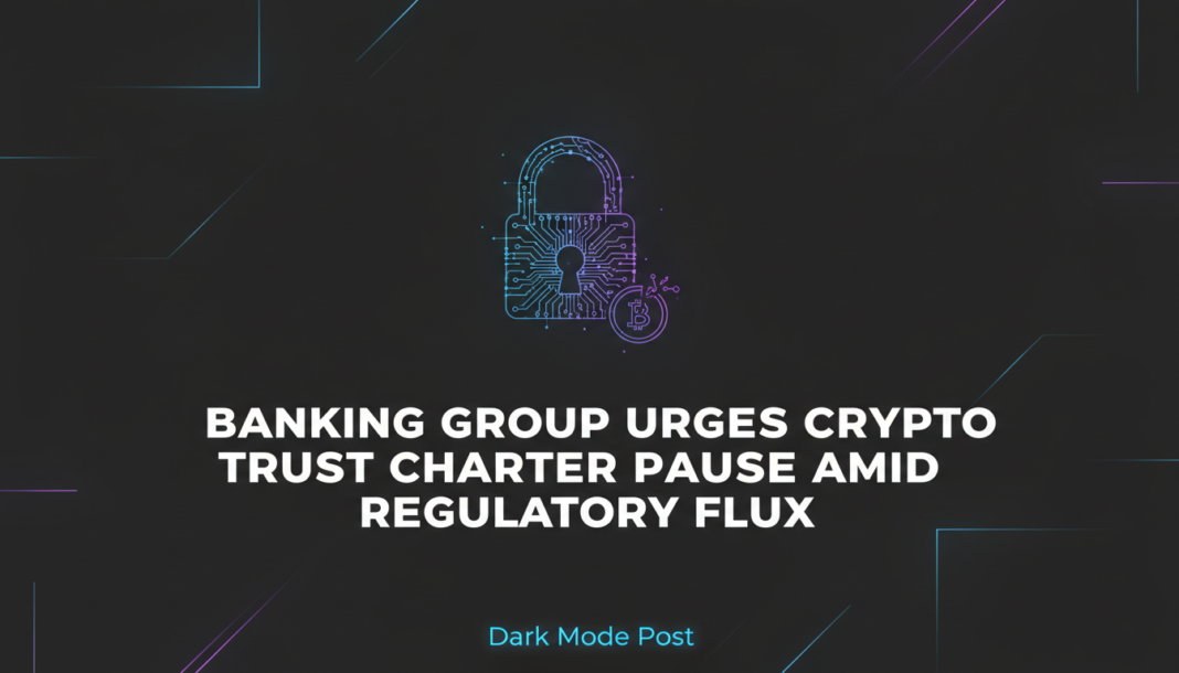 Banking Group Urges Crypto Trust Charter Pause Amid Regulatory Flux