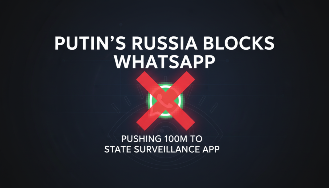 Putin's Russia Blocks WhatsApp, Pushing 100M to State Surveillance App