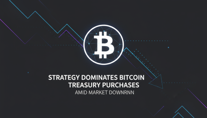 Strategy Dominates Bitcoin Treasury Purchases Amid Market Downturn