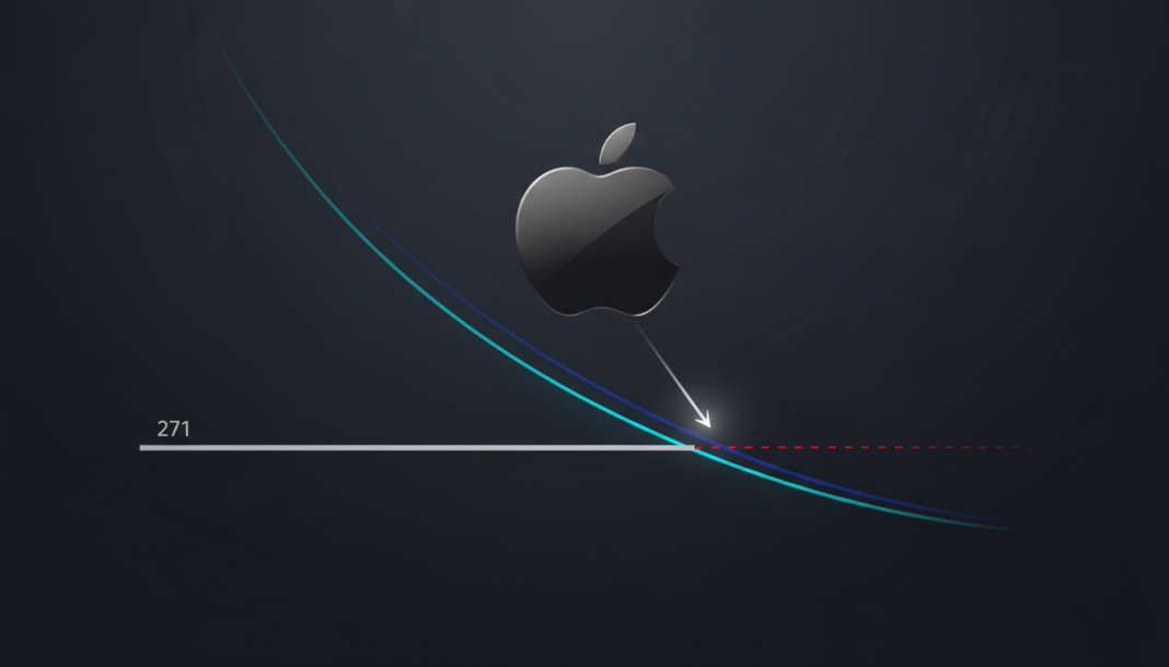 Apple Stock Tests Key $271 Support Level Amid Pullback