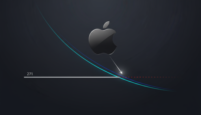 Apple Stock Tests Key $271 Support Level Amid Pullback