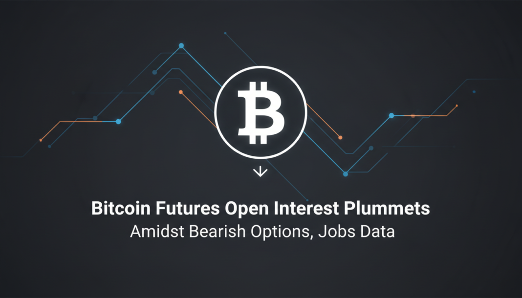 Bitcoin Futures Open Interest Plummets Amidst Bearish Options, Jobs Data