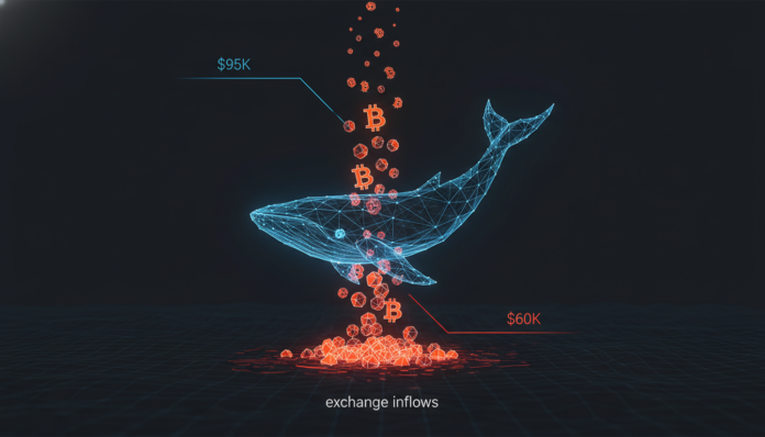 Bitcoin Whales Ramp Up Exchange Inflows as Price Tumbles From $95k to $60k
