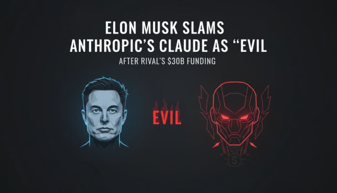Elon Musk Slams Anthropic's Claude as 'Evil' After Rival's $30B Funding