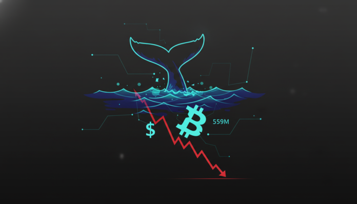 Bitcoin Whale Dumps $559M, Intensifying Bearish Pressure as Price Drops Toward $60K