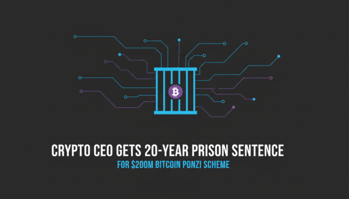Crypto CEO Gets 20-Year Prison Sentence For $200M Bitcoin Ponzi Scheme