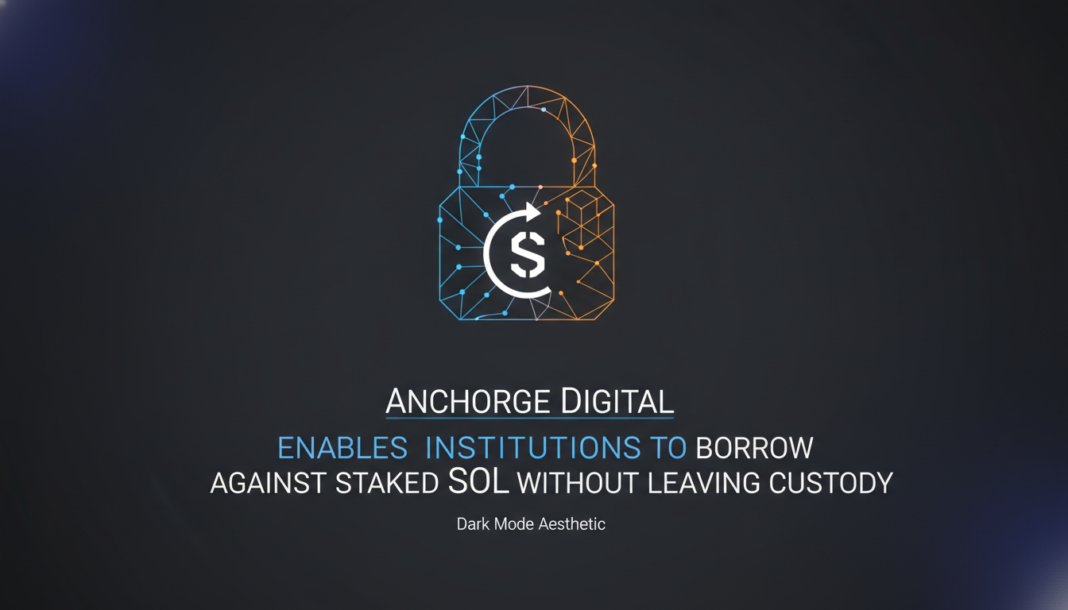 Anchorage Digital Enables Institutions to Borrow Against Staked SOL Without Leaving Custody