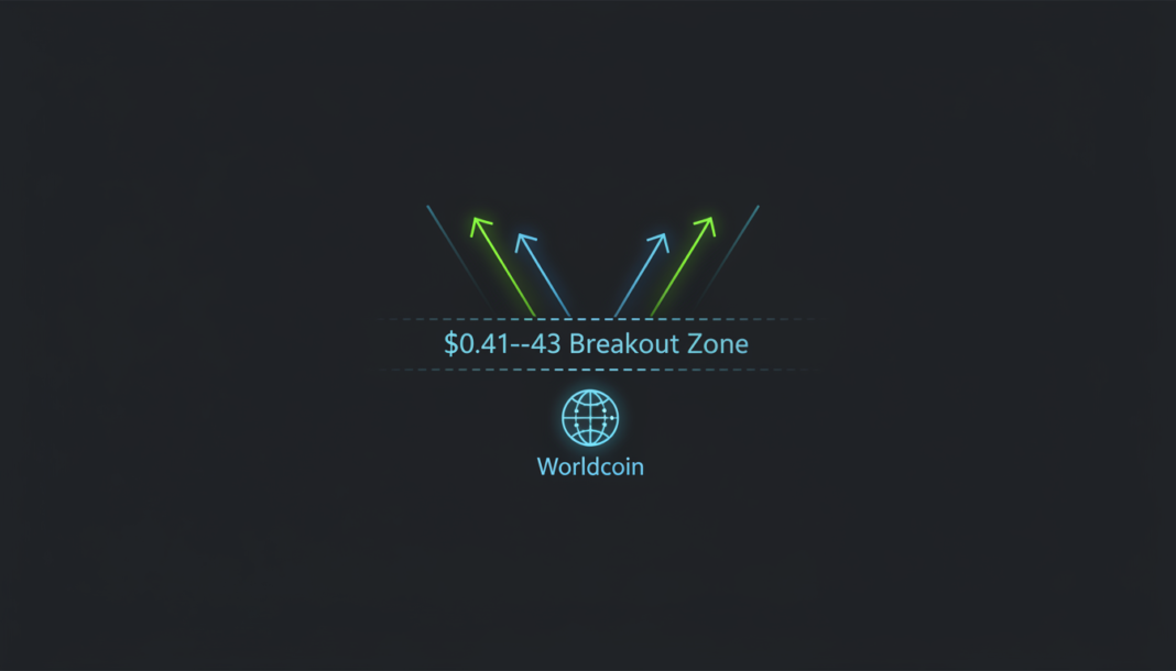 Worldcoin Approaches $0.41-$0.43 Breakout Zone, Inverse Head and Shoulders Pattern Forms