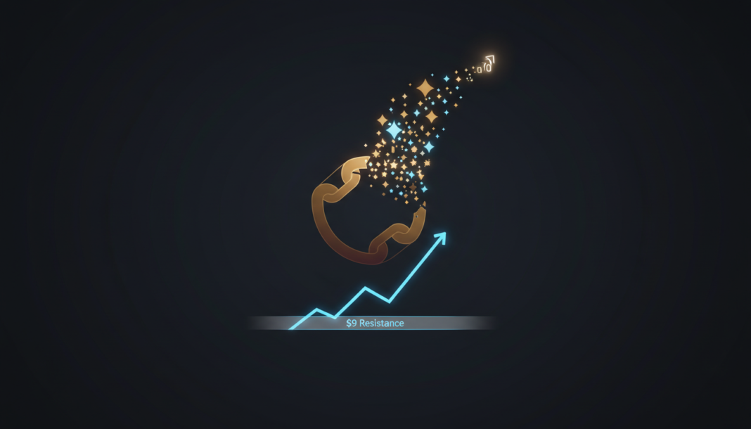 Chainlink Breaks $9 Resistance, Eyes $10 Amid Bullish Pattern