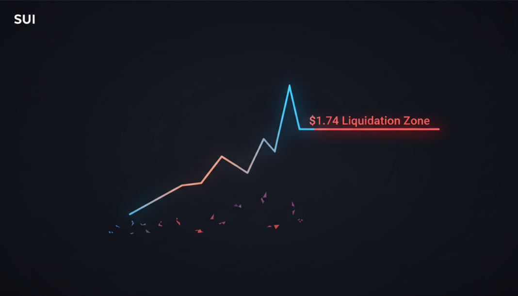 Short Sellers at Risk as SUI's Price Nears $1.74 Liquidation Zone