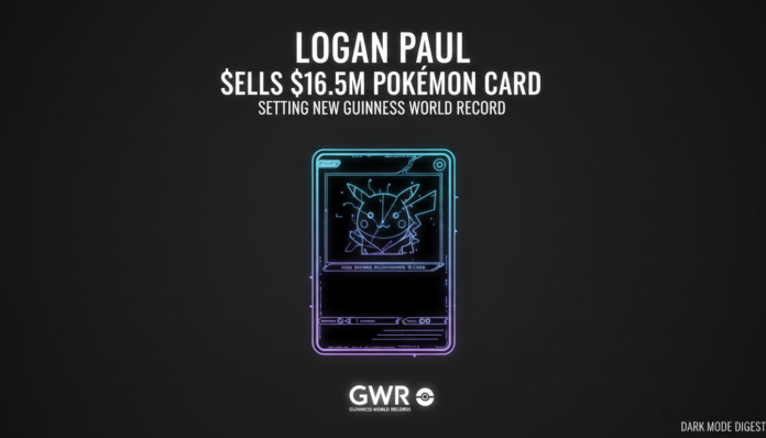Logan Paul Sells $16.5M Pokémon Card, Setting New Guinness World Record