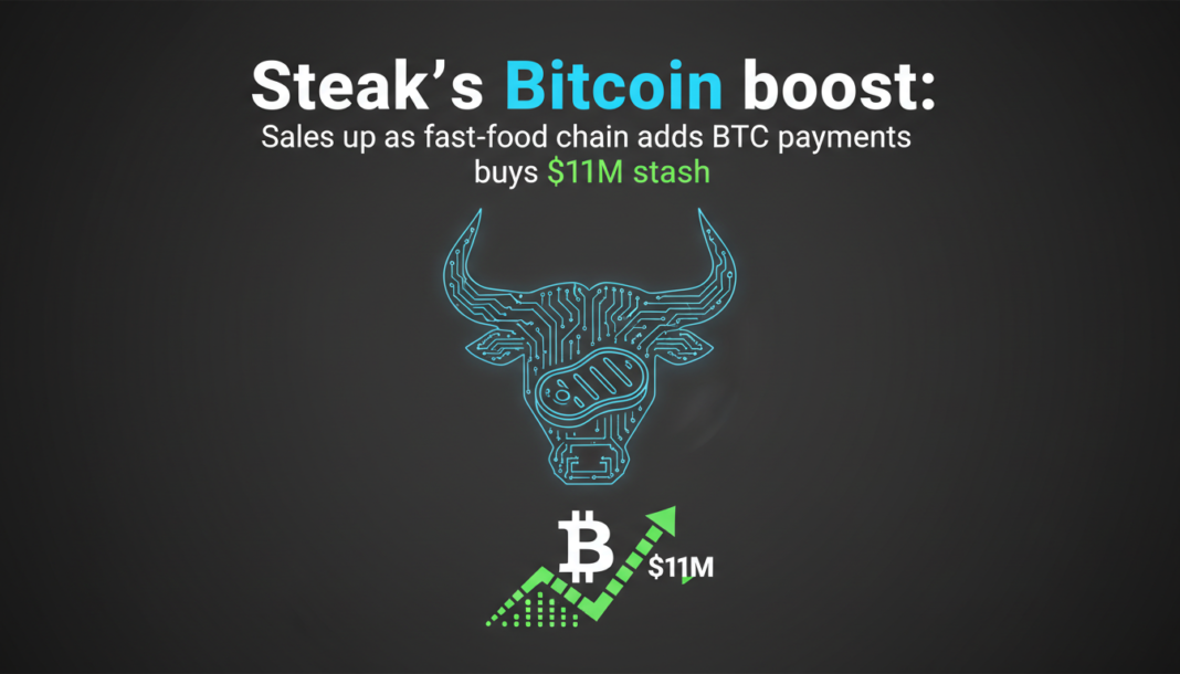 Steak's Bitcoin boost: Sales up as fast-food chain adds BTC payments, buys $11M stash