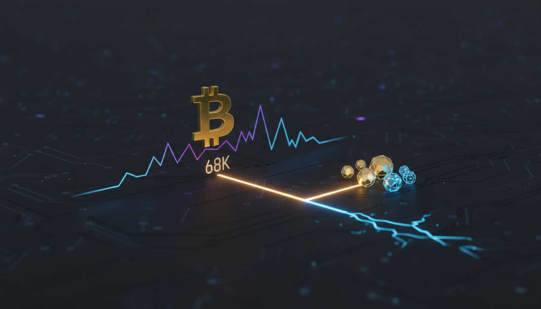 Bitcoin Teeters Near $68K as Institutional Investors Diverge on Altcoins