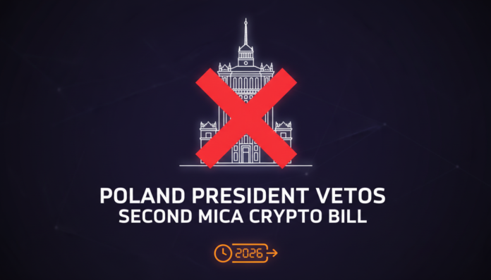 Poland President Vetos Second MiCA Crypto Bill as 2026 Deadline Approaches