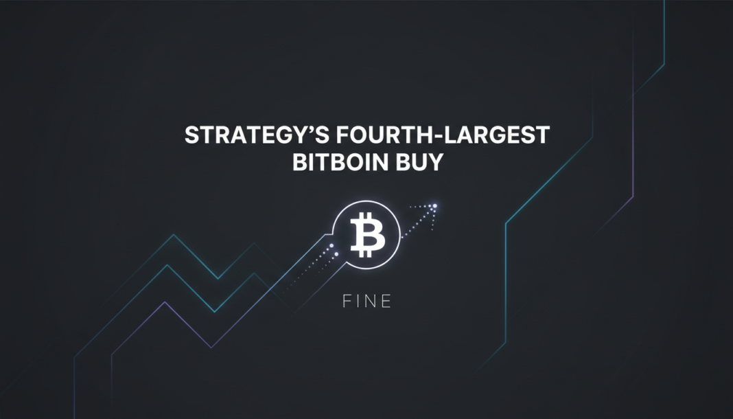 Strategy's Fourth-Largest Bitcoin Buy Fine