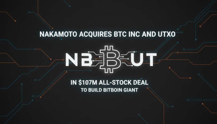 Nakamoto Acquires BTC Inc and UTXO in $107M All-Stock Deal to Build Bitcoin Giant