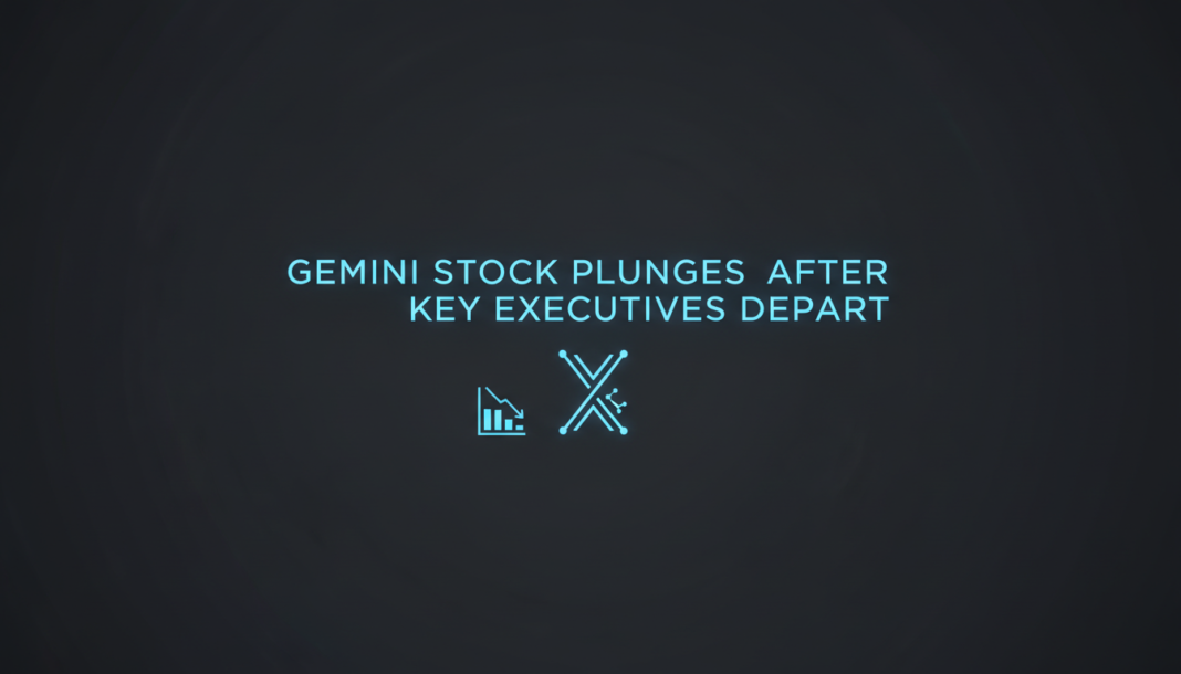 Gemini Stock Plunges After Key Executives Depart