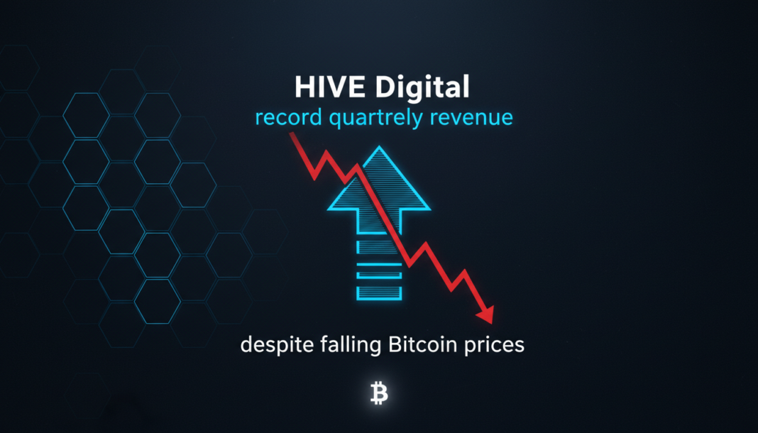 HIVE Digital reports record quarterly revenue despite falling Bitcoin prices
