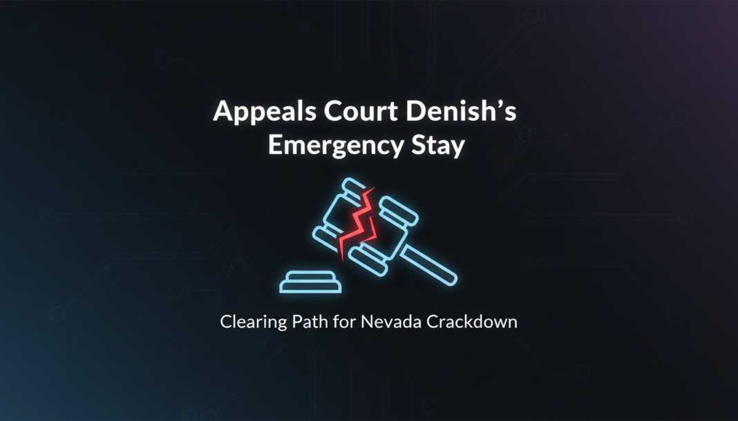 Appeals Court Denies Kalshi's Emergency Stay, Clearing Path for Nevada Crackdown