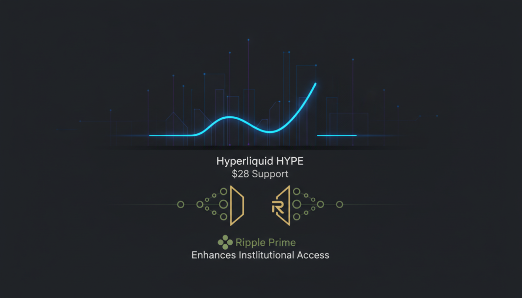 Hyperliquid HYPE Holds $28 Support as Ripple Prime Enhances Institutional Access