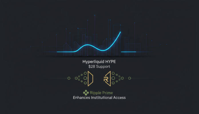 Hyperliquid HYPE Holds $28 Support as Ripple Prime Enhances Institutional Access