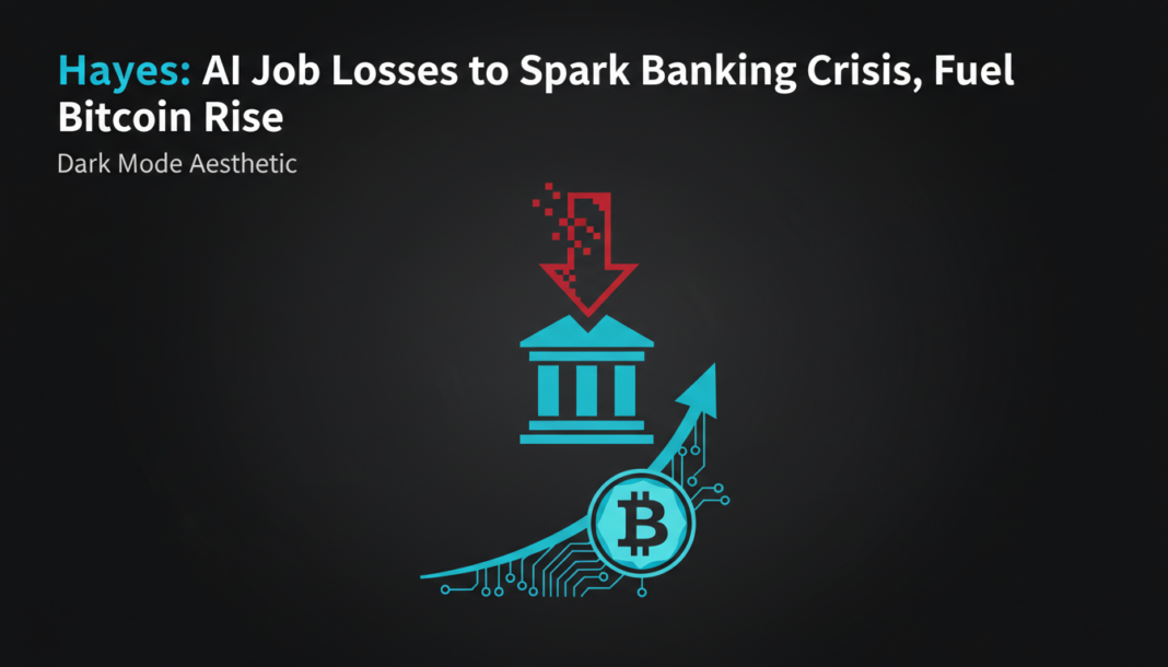 Hayes: AI Job Losses to Spark Banking Crisis, Fuel Bitcoin Rise