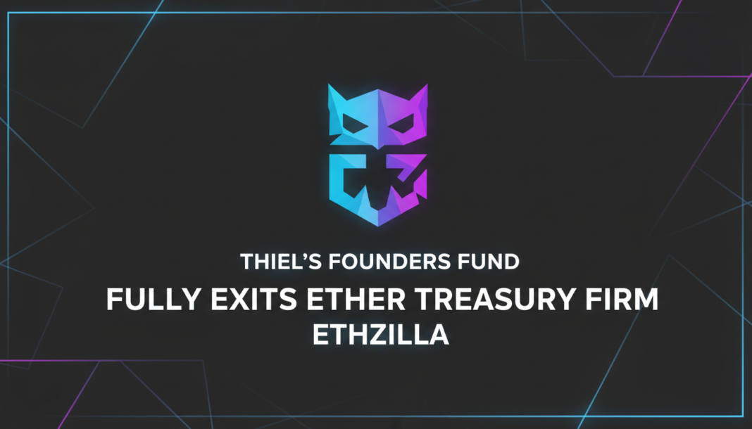 Thiel's Founders Fund Fully Exits Ether Treasury Firm ETHZilla