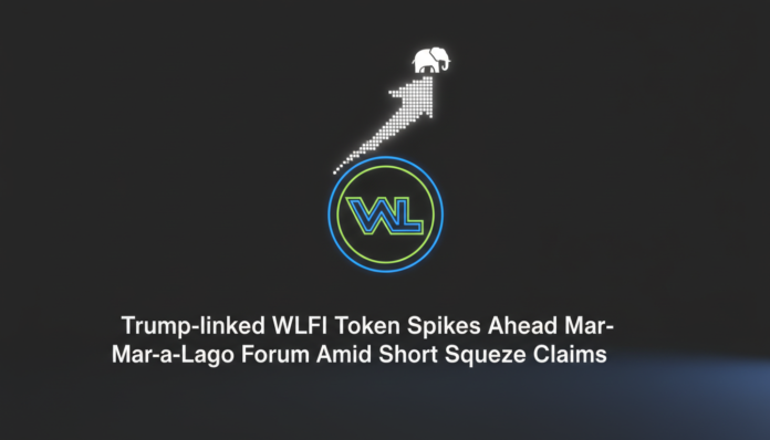Trump-linked WLFI Token Spikes Ahead Mar-a-Lago Forum Amid Short Squeeze Claims