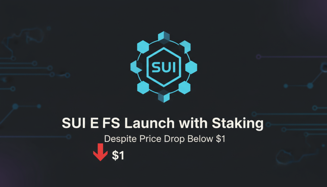 SUI ETFs Launch with Staking Despite Price Drop Below $1
