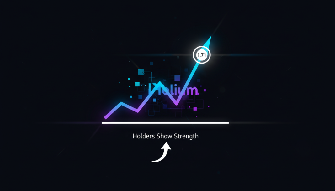 Helium's 10% Rally Tests $1.71 as Holders Show Strength