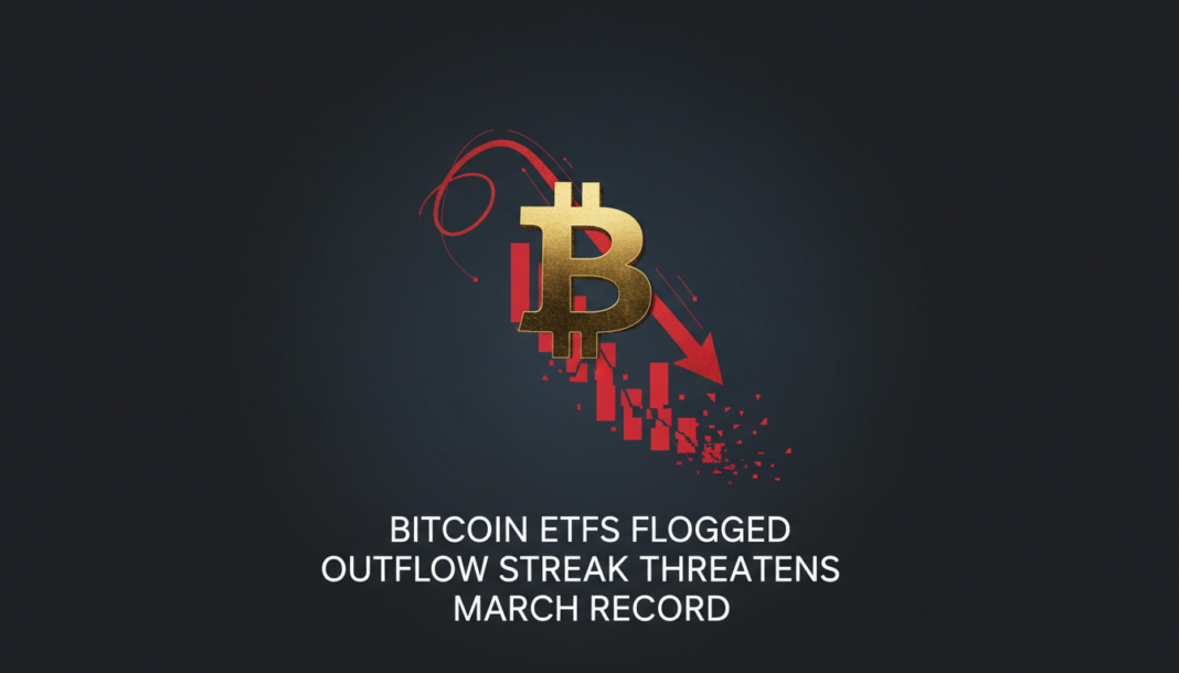 Bitcoin ETFs Flogged, Outflow Streak Threatens March Record