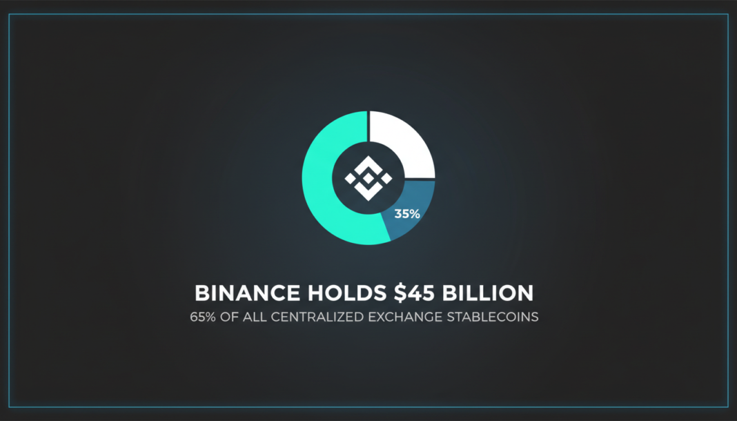 Binance Holds $45 Billion, 65% of All Centralized Exchange Stablecoins