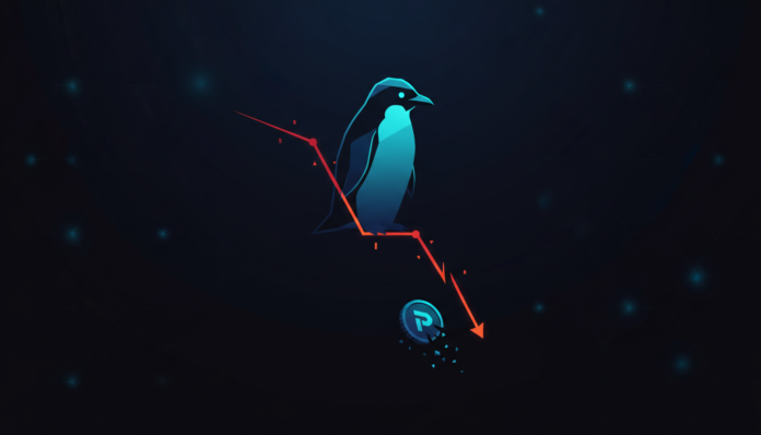 PENGU Token Tumbles 5.7% as Bearish Pennant Pattern Signals Further Losses