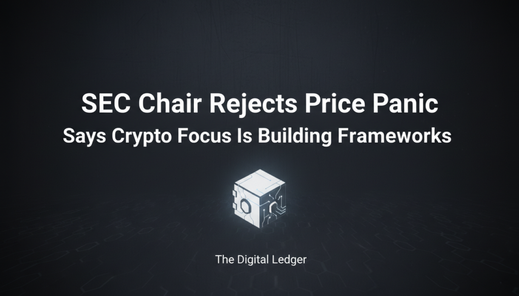 SEC Chair Rejects Price Panic, Says Crypto Focus Is Building Frameworks