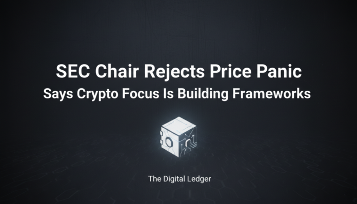 SEC Chair Rejects Price Panic, Says Crypto Focus Is Building Frameworks