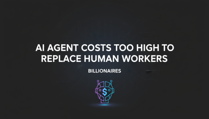 AI Agent Costs Too High to Replace Human Workers: Billionaires
