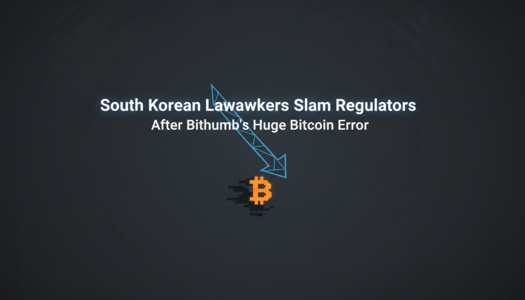 South Korean Lawmakers Slam Regulators After Bithumb's Huge Bitcoin Error