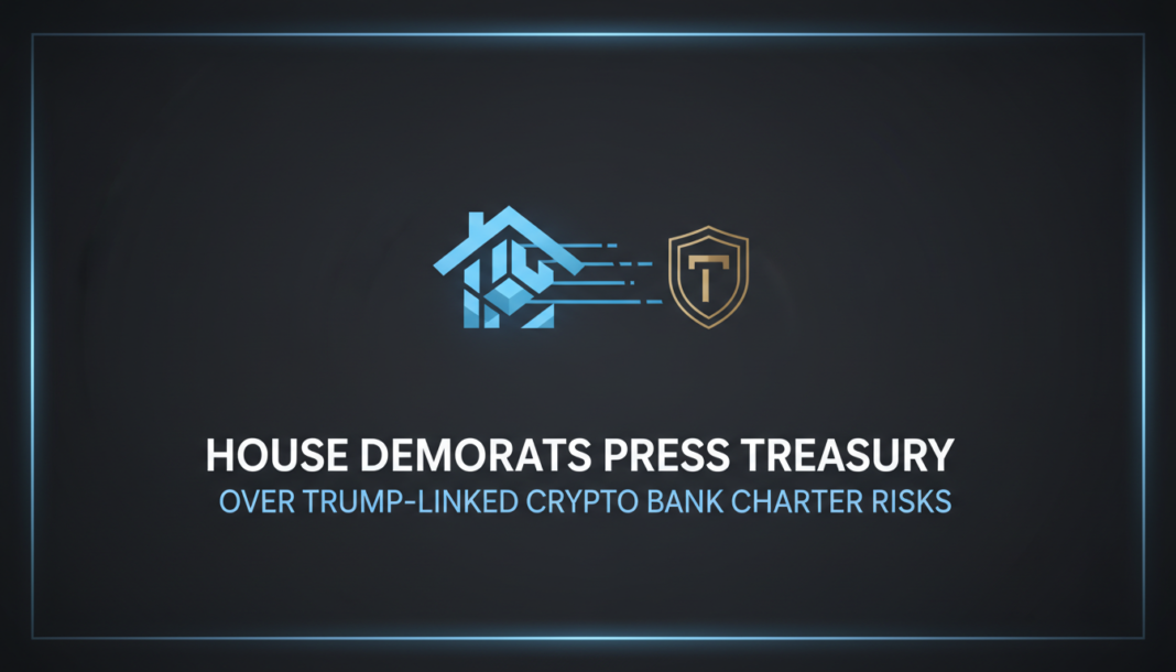 House Democrats press Treasury over Trump-linked crypto bank charter risks